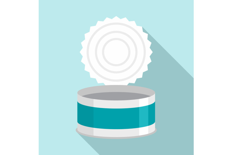 open-tin-can-icon-flat-style