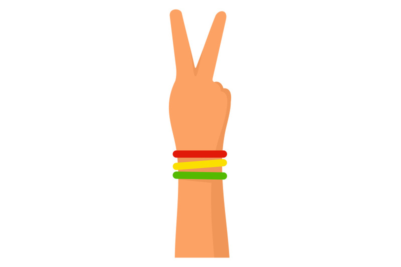 hand-peace-sign-icon-flat-style