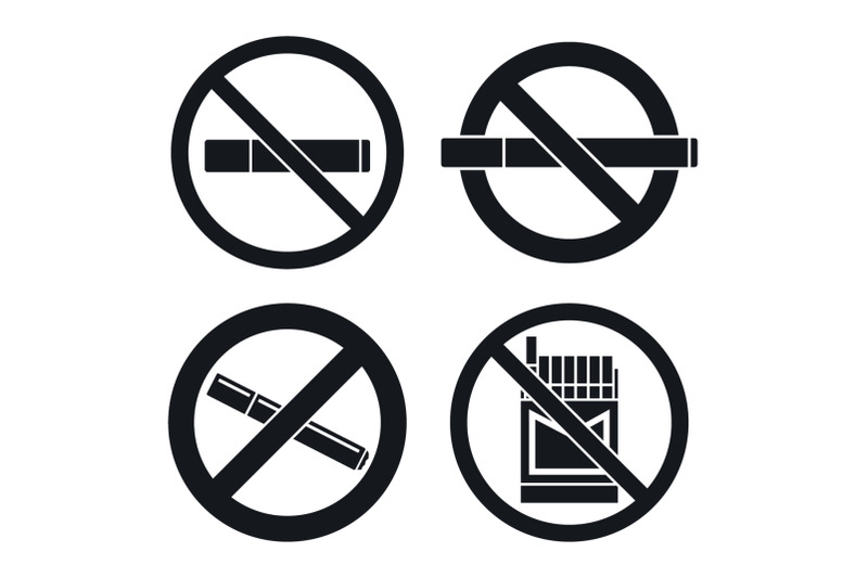 no-smoking-pub-icon-set-simple-style