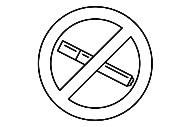 no-smoking-cigarette-icon-outline-style