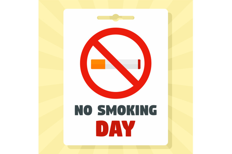 no-smoking-day-concept-background-flat-style