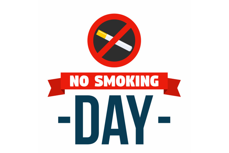 no-smoke-day-concept-background-flat-style