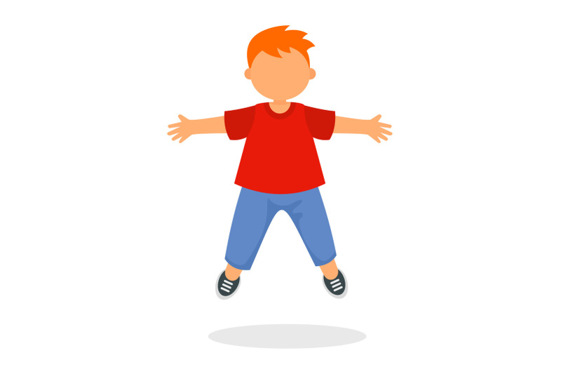 kid-boy-jump-icon-flat-style