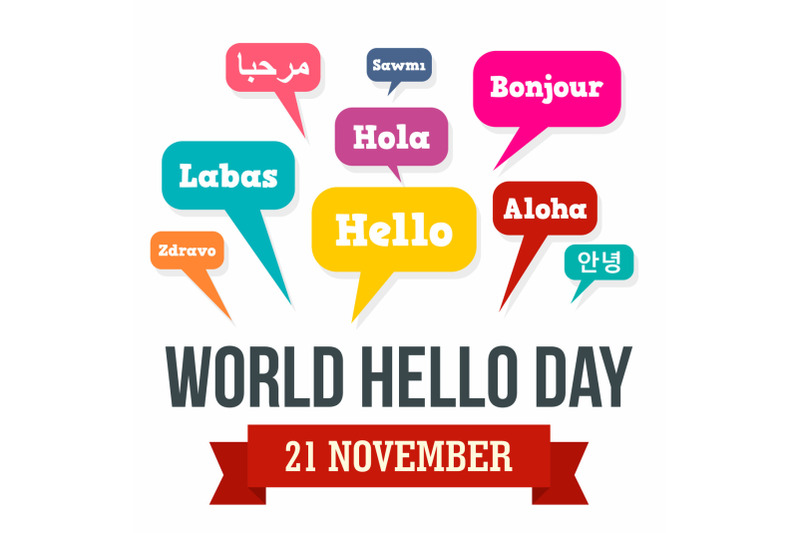 november-hello-day-concept-background-flat-style