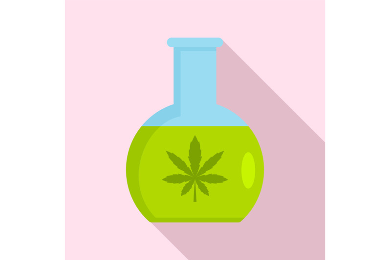 marijuana-flask-icon-flat-style