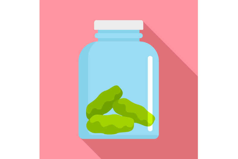 cannabis-jar-icon-flat-style
