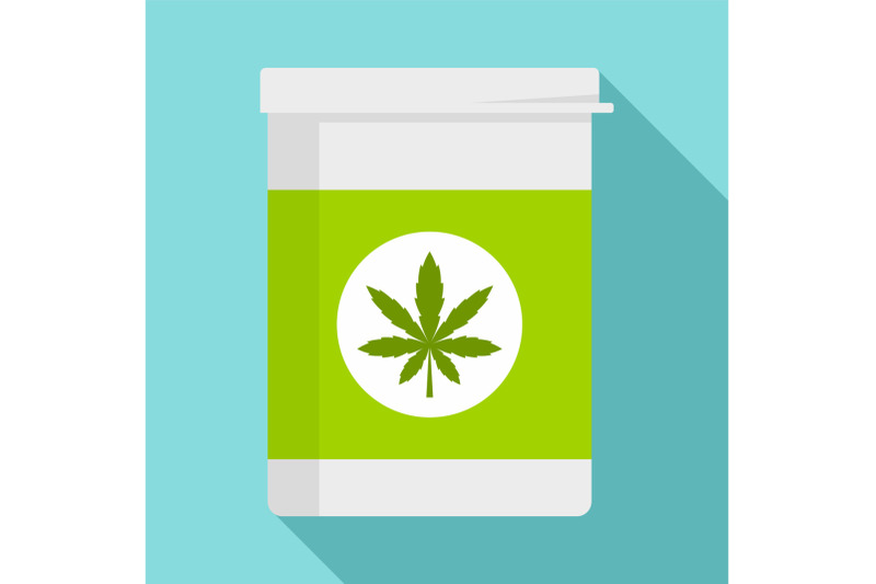 marijuana-pill-box-icon-flat-style