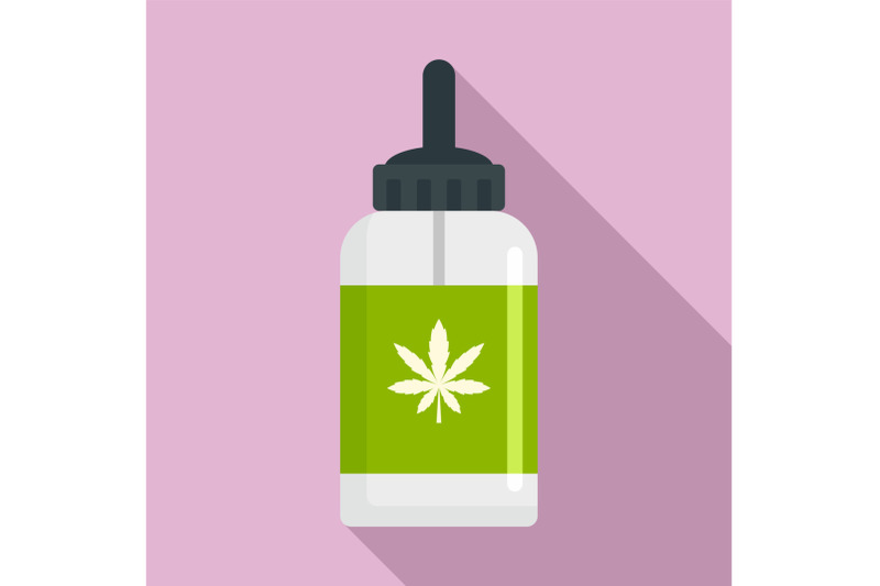 cannabis-medical-bottle-icon-flat-style