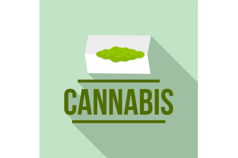 cannabis-powder-logo-flat-style