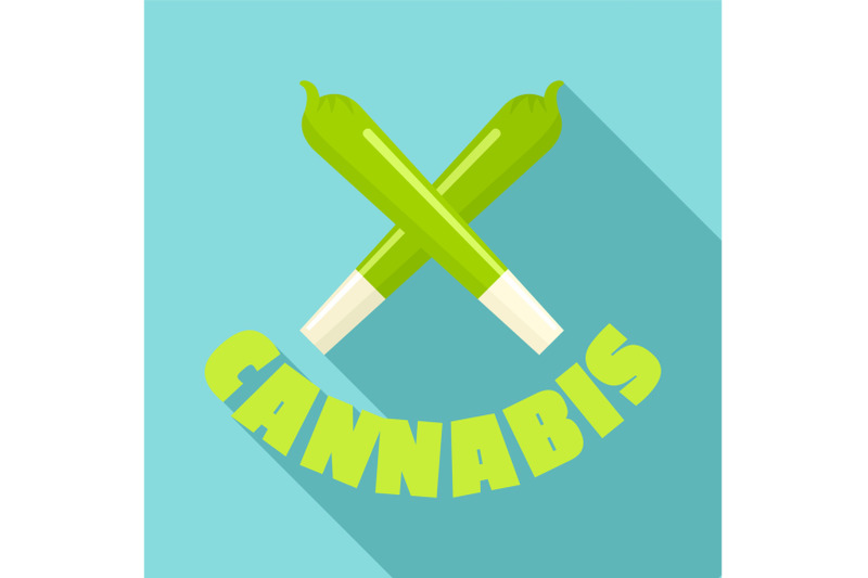 cannabis-cigar-logo-flat-style