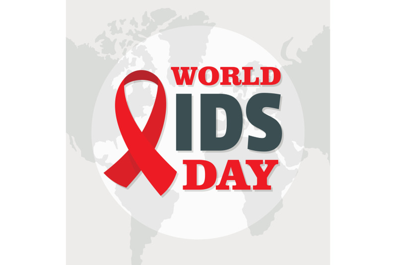 world-aids-day-concept-background-flat-style