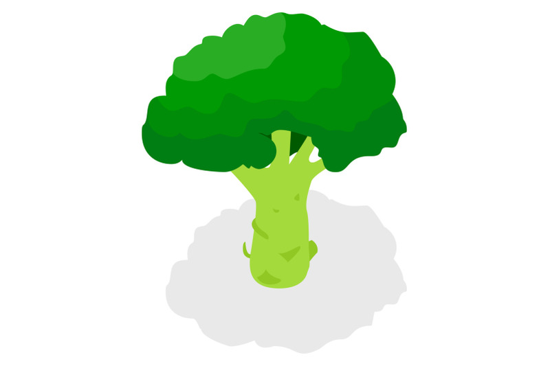 broccoli-icon-set-isometric-style