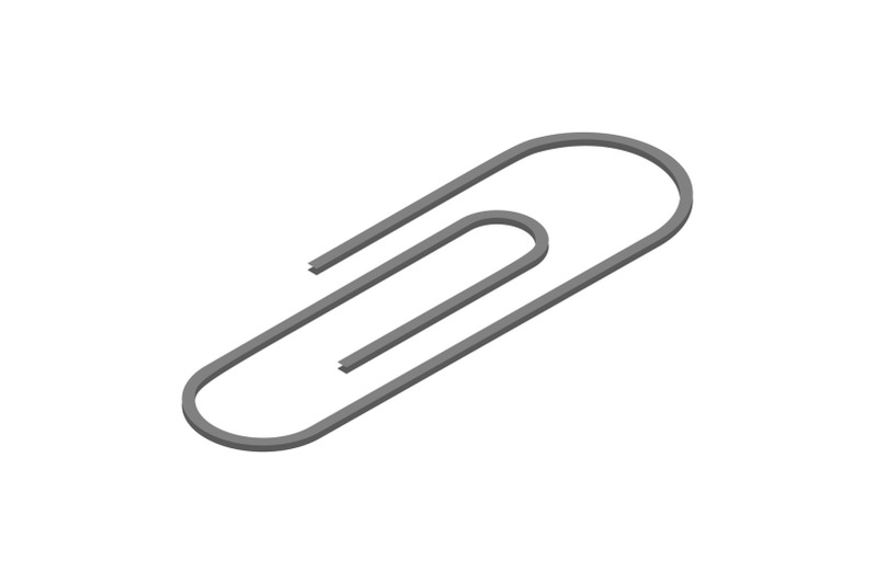 metal-paper-clip-icon-set-isometric-style