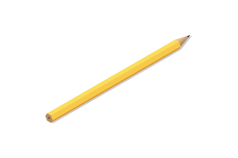 yellow-pencil-icon-set-isometric-style