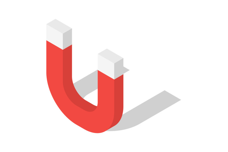 magnet-icon-set-isometric-style