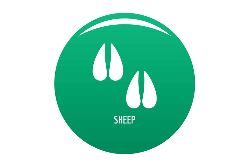 sheep-step-icon-vector-green