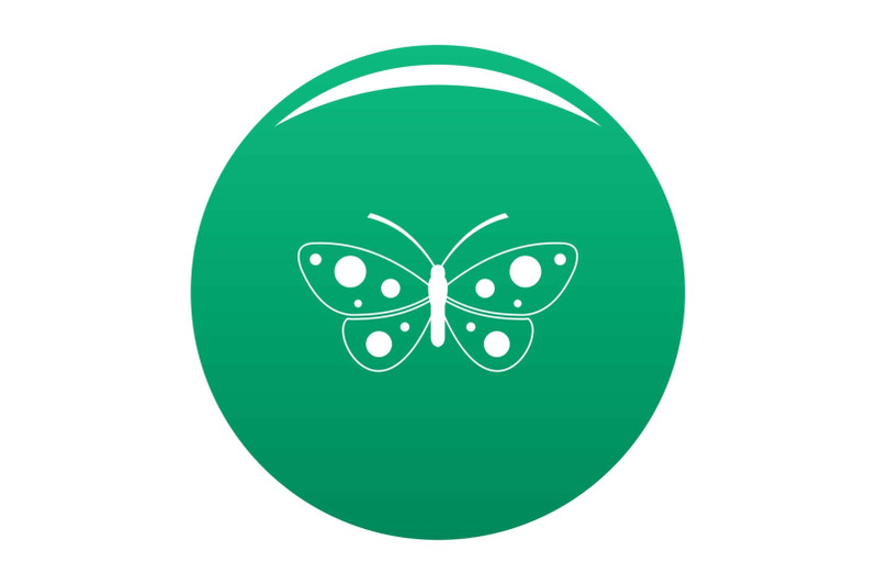 butterfly-icon-vector-green