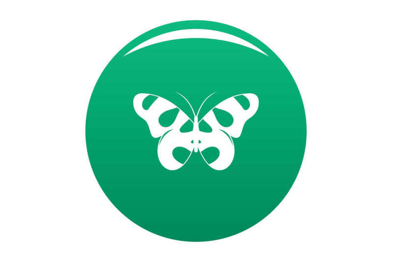 flying-butterfly-icon-vector-green