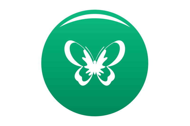 unknown-butterfly-icon-vector-green