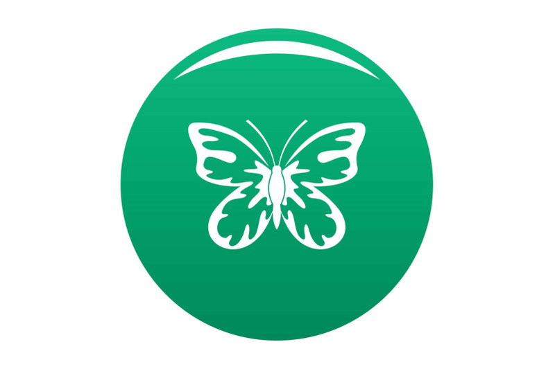 summer-butterfly-icon-vector-green