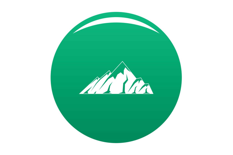 alpine-mountain-icon-vector-green