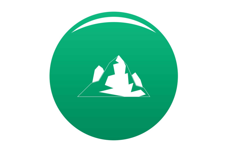 iceberg-icon-vector-green