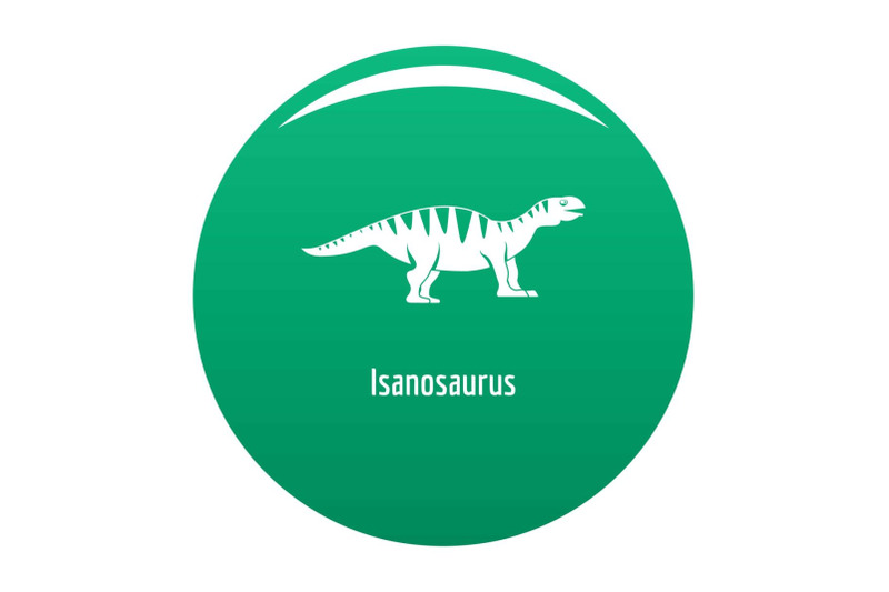 isanosaurus-icon-vector-green