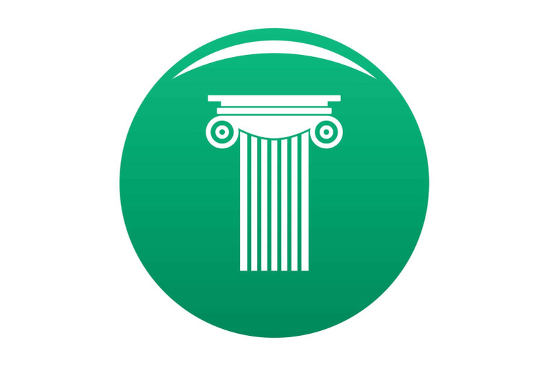 reinforced-concrete-column-icon-vector-green