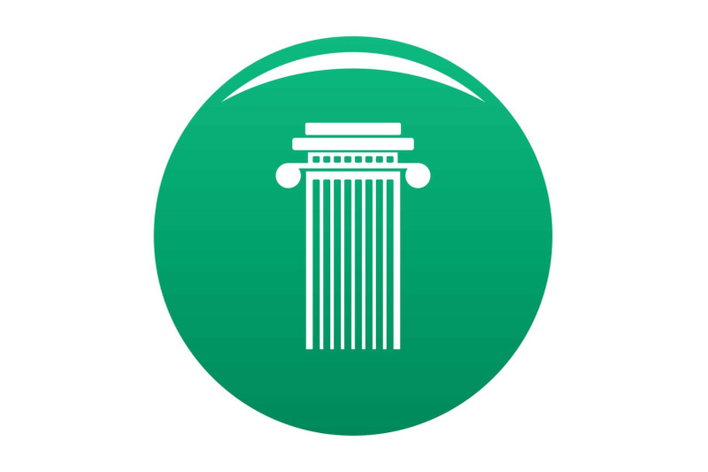 cylindrical-column-icon-vector-green