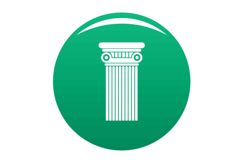 architectural-column-icon-vector-green