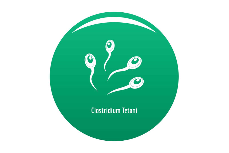 clostridium-tetani-icon-vector-green