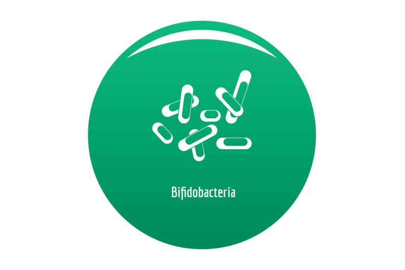 bifidobacteria-icon-vector-green