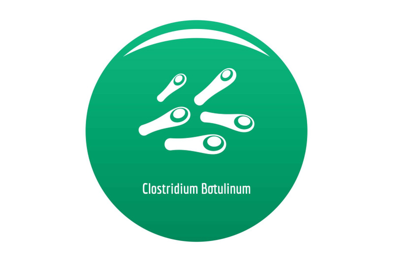 clostridium-botulinum-icon-vector-green