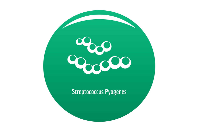 streptococcus-pyogenes-icon-vector-green