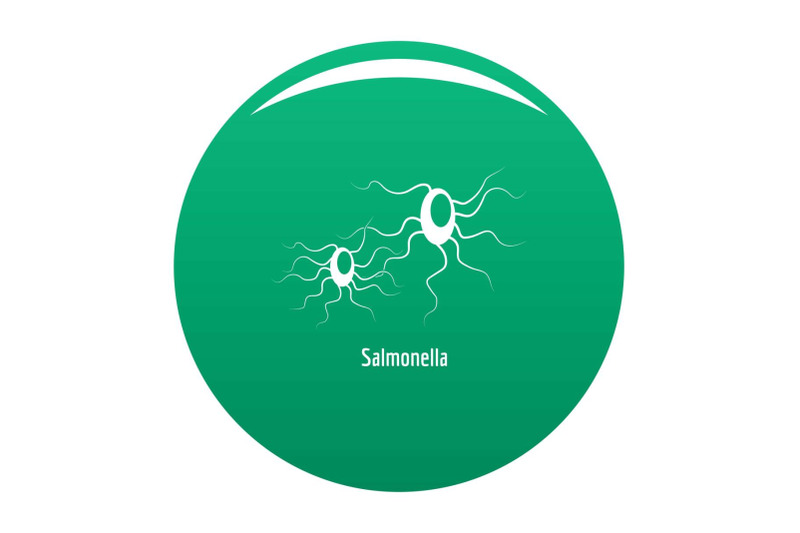 salmonella-icon-vector-green