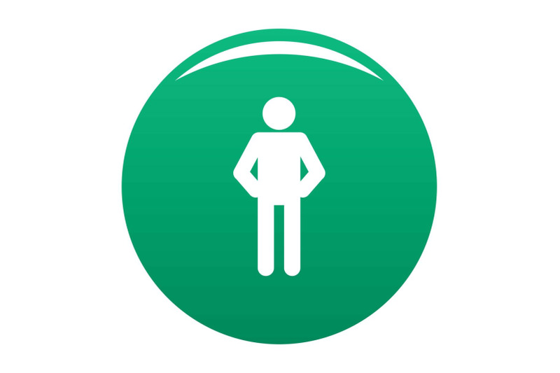 stick-figure-stickman-icon-vector-green