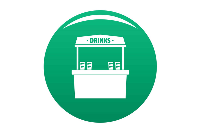 drinks-selling-icon-vector-green