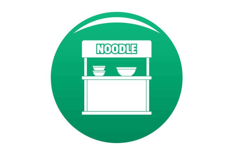 noodle-selling-icon-vector-green