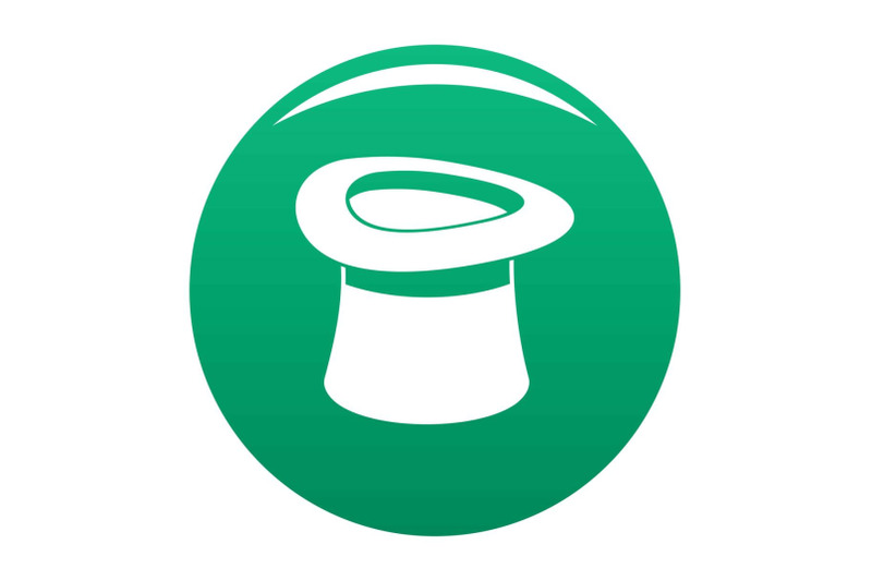 inverted-hat-icon-vector-green