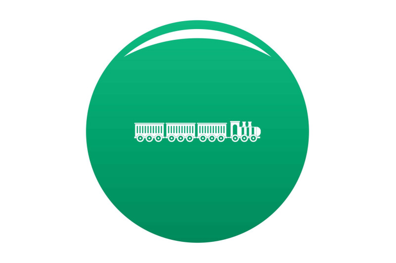 sedentary-train-icon-vector-green
