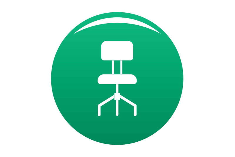 hard-chair-icon-vector-green