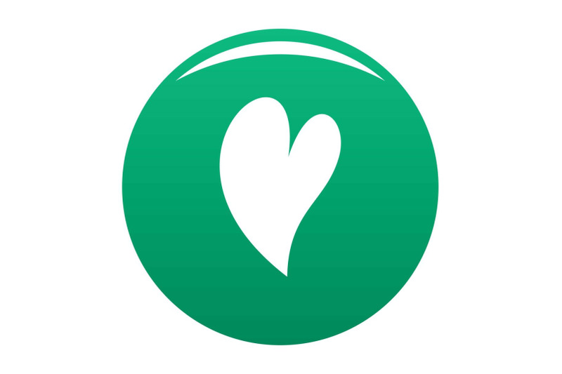 deaf-heart-icon-vector-green