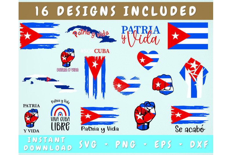patria-y-vida-svg-bundle-16-designs-viva-cuba-libre-svg