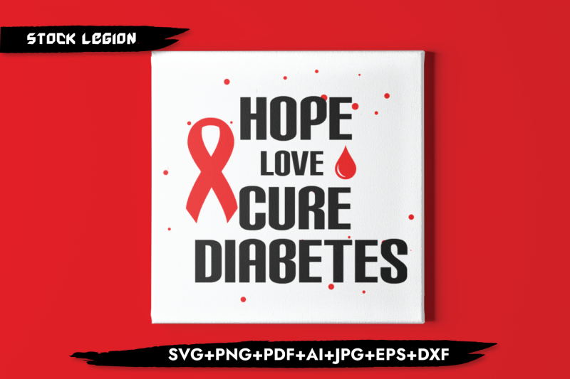 hope-love-cure-diabetes-svg