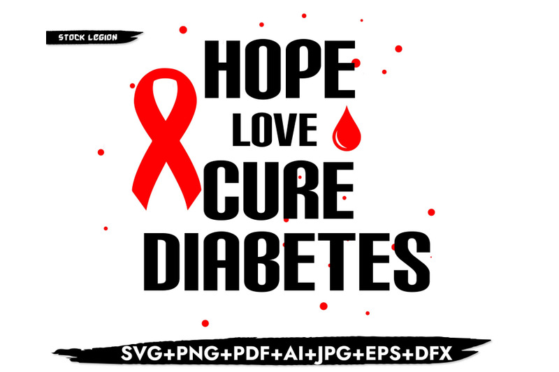 hope-love-cure-diabetes-svg