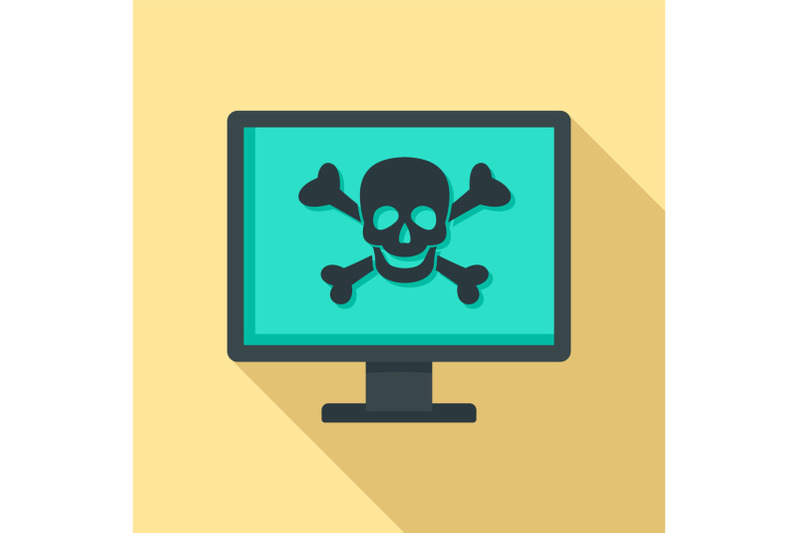 computer-virus-attack-icon-flat-style