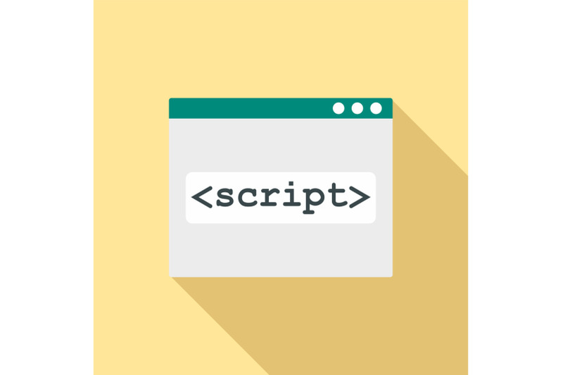 script-window-icon-flat-style