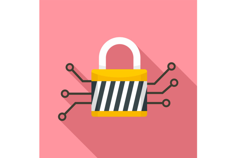 digital-padlock-icon-flat-style