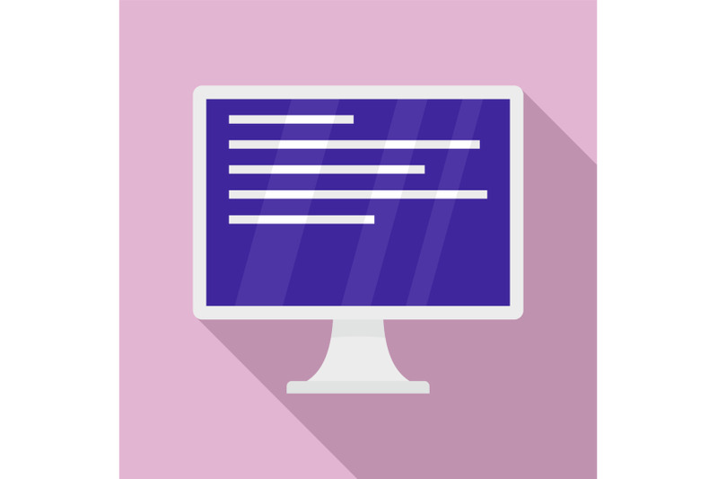 computer-blue-screen-icon-flat-style