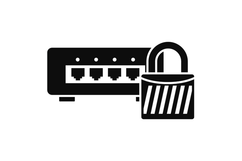 router-protected-icon-simple-style